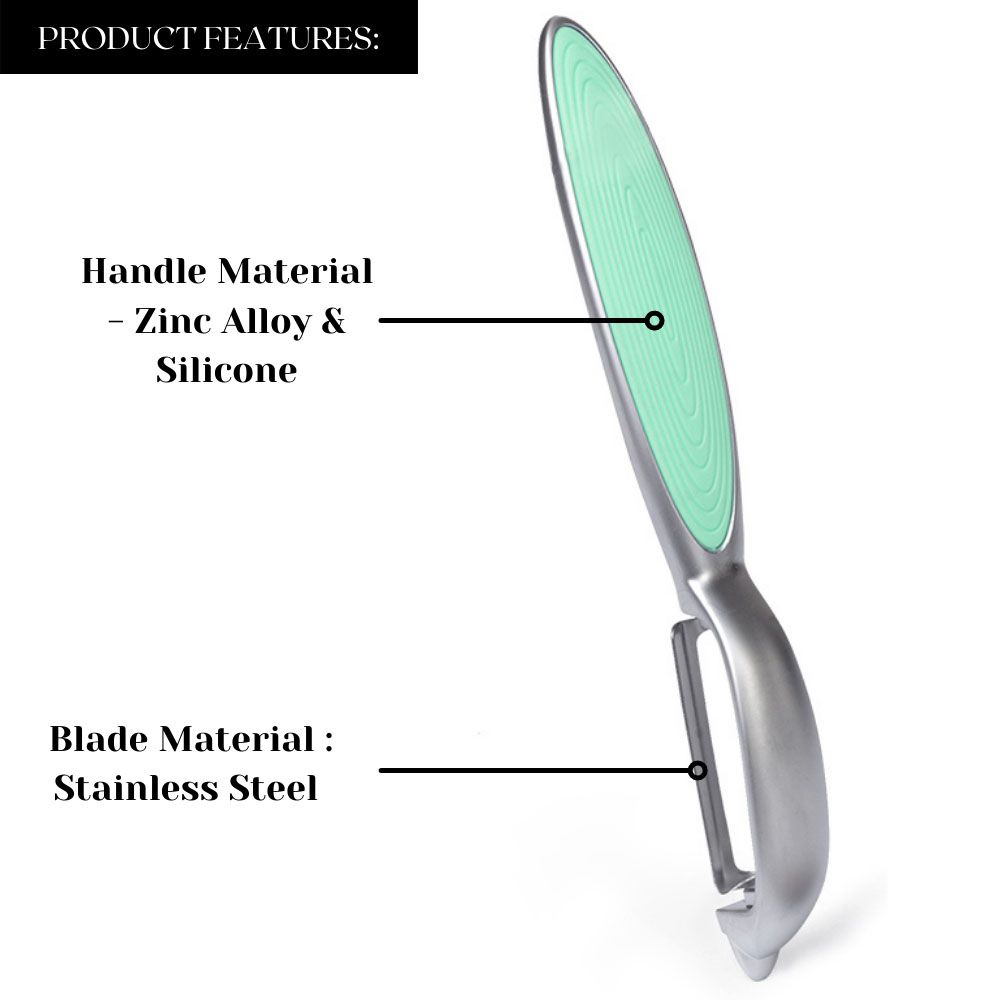 Fissman - Luminica Series P-Shape Peeler Knife - Mint Green/Grey