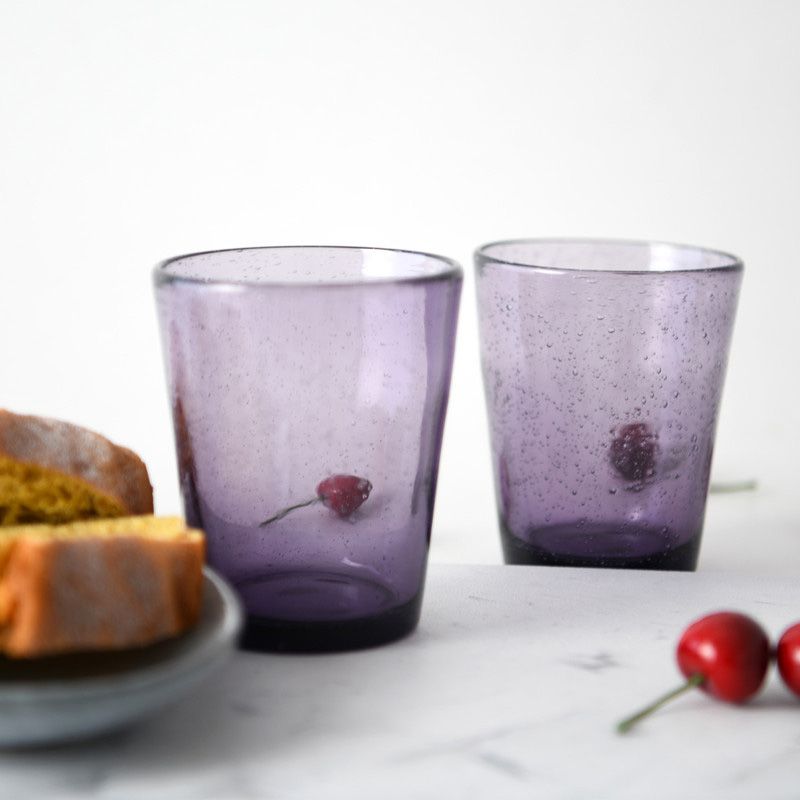 Fissman - Tumbler Glass Set - 2pcs - 330ml - Purple