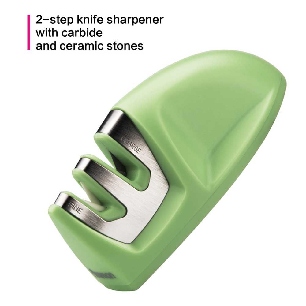 Fissman - Knife Sharpener - 10X4X5Cm - Green/Silver