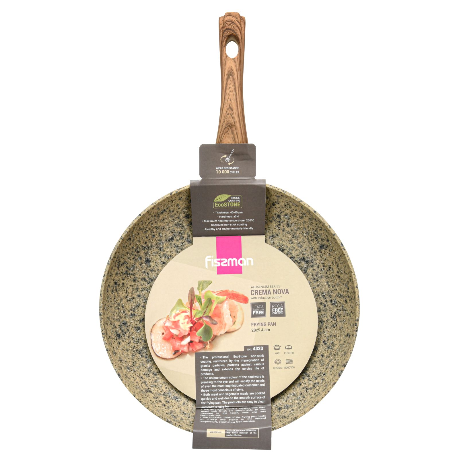 Fissman - Frying Pan Crema Nova - Aluminium - 28cm