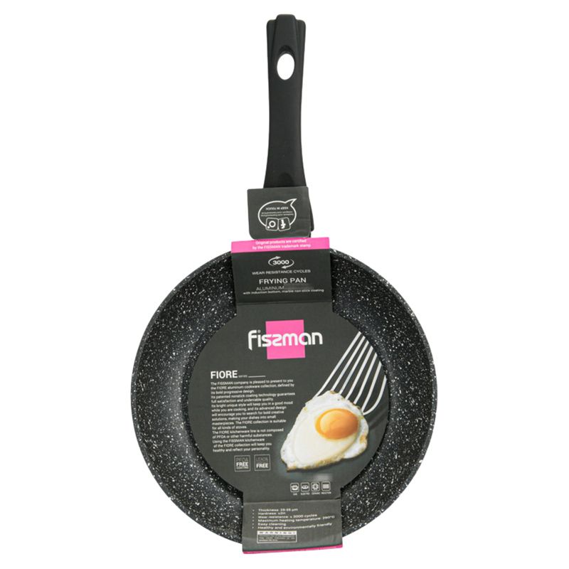 Fissman - Frying Pan Aluminium Fiore Series - 44x26x5.4cm - Black