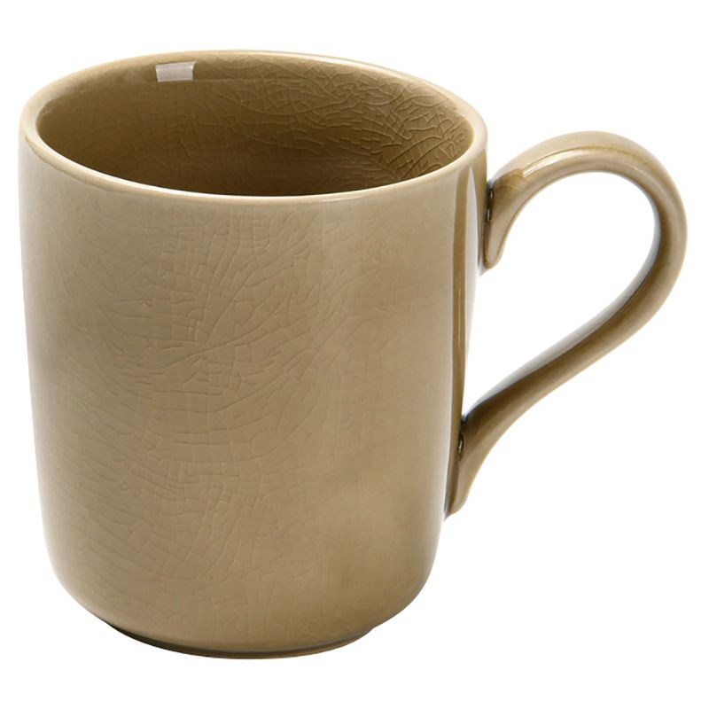 Fissman - Ceramic Cup Crackle - 13x9.5x8.5cm - Beige