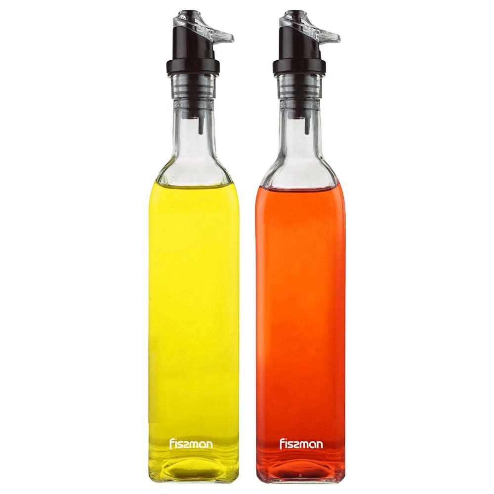 Fissman - Oil & Vinegar Bottle Set - Glass - 2x500ml