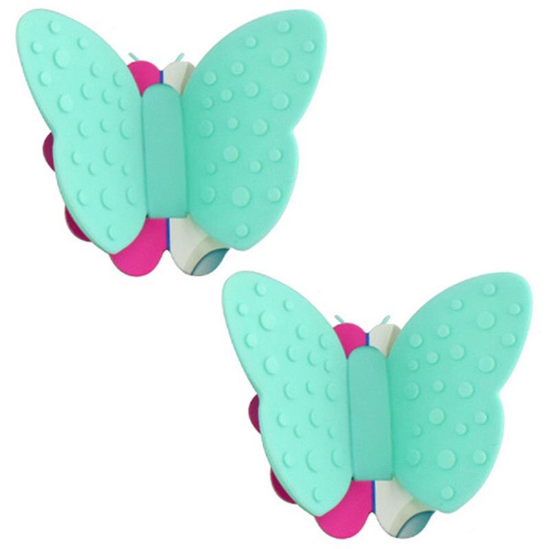 Fissman - Butterfly Pot Holder Magnet Set - Pack of 2 - Blue