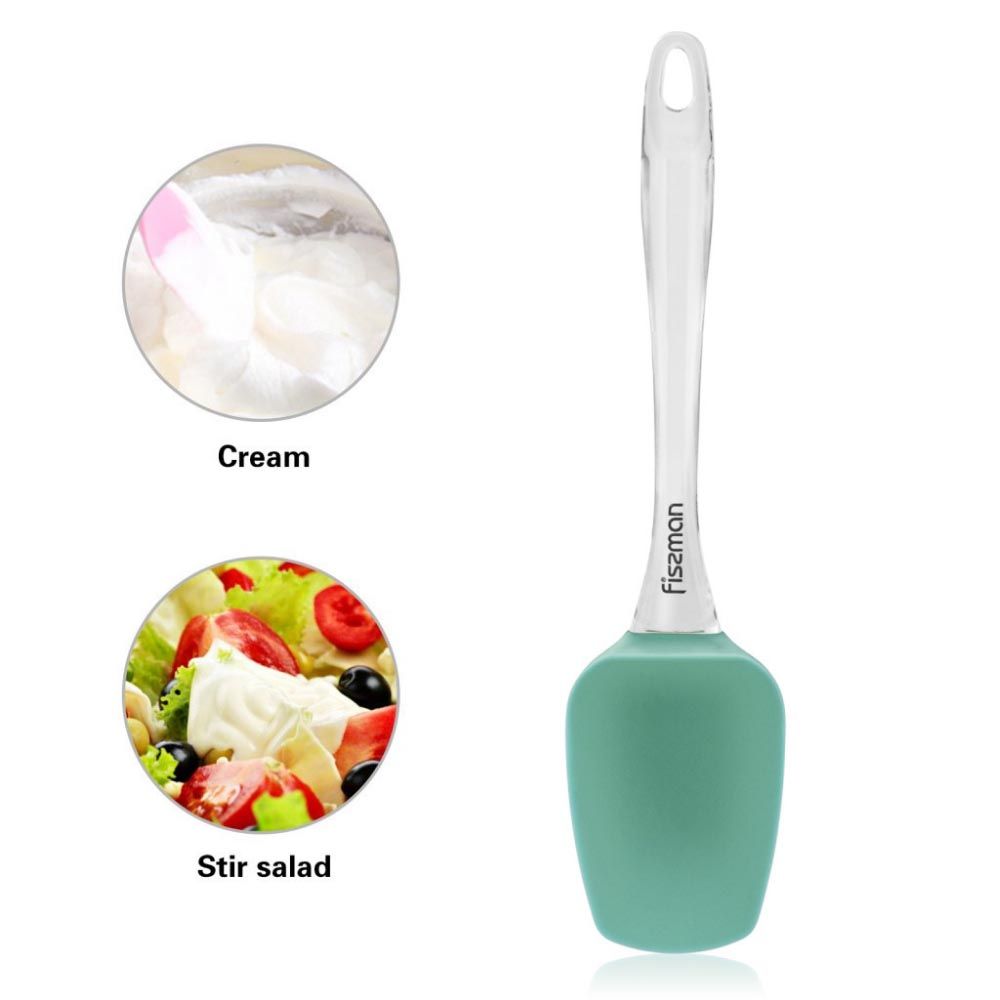 Fissman - Spatula w/ Handle - 25Cm - Mint Green/Clear