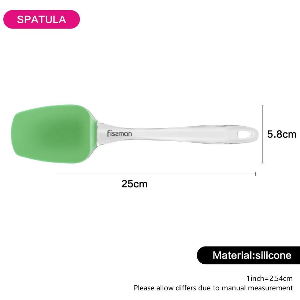 Fissman - Spatula w/ Handle - 25Cm - Mint Green/Clear