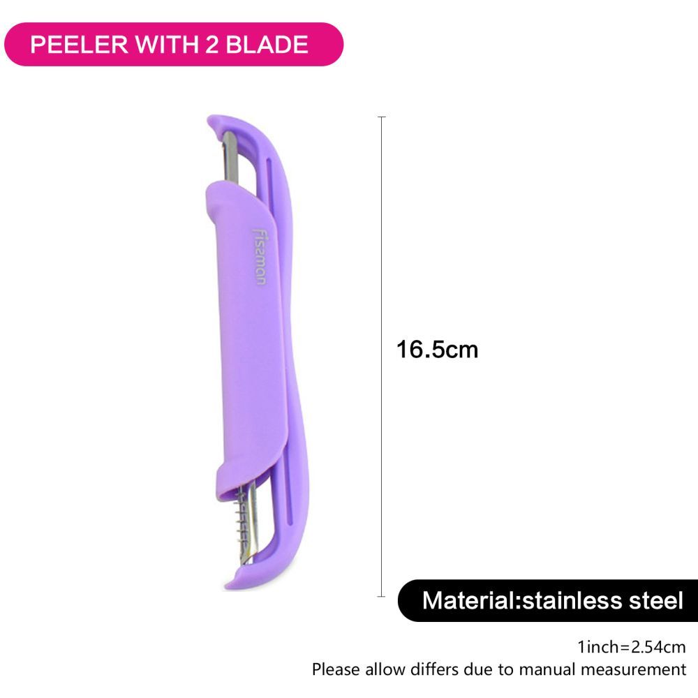 Fissman - Vegetable P-Peeler w/ 2 Blades - 15Cm - Purple