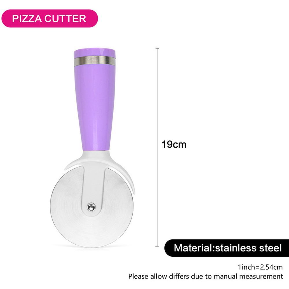 Fissman - Stainless Steel Pizza Cutter - Purple