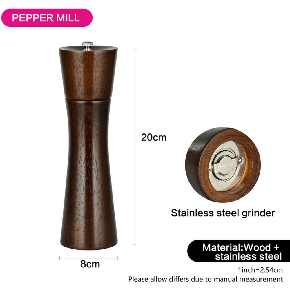 Fissman - Rook Shape Pepper Mill - 21X6Cm - Dark Brown