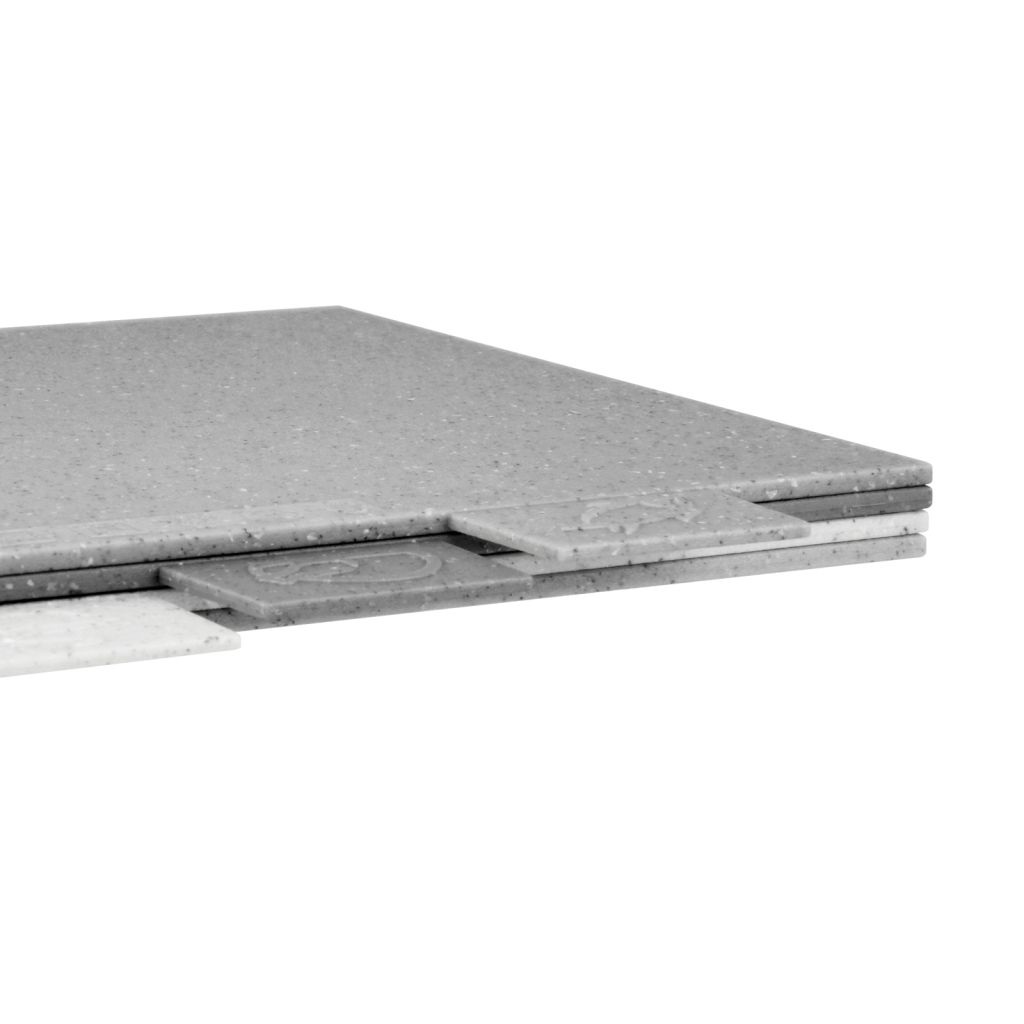 Fissman - Plastic Index Chopping Board - 29x22.5cm - 4Pc-Set - Grey