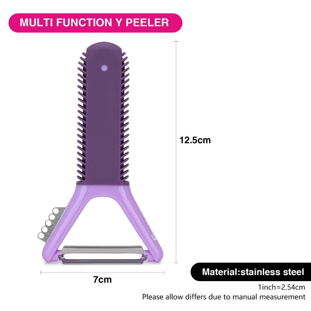 Fissman - Multi-Function Y- Shaped Peeler - 12.5X7.5Cm - Purple