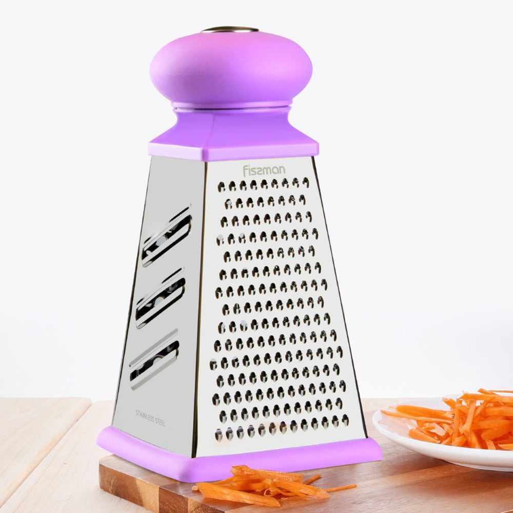 Fissman - 4 Side Grater - Purple/Silver