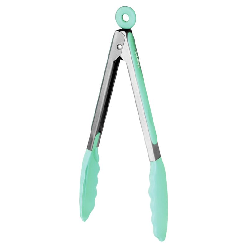 Fissman - Kitchen Tongs w/ Handle - 23cm - Mint Green/Grey