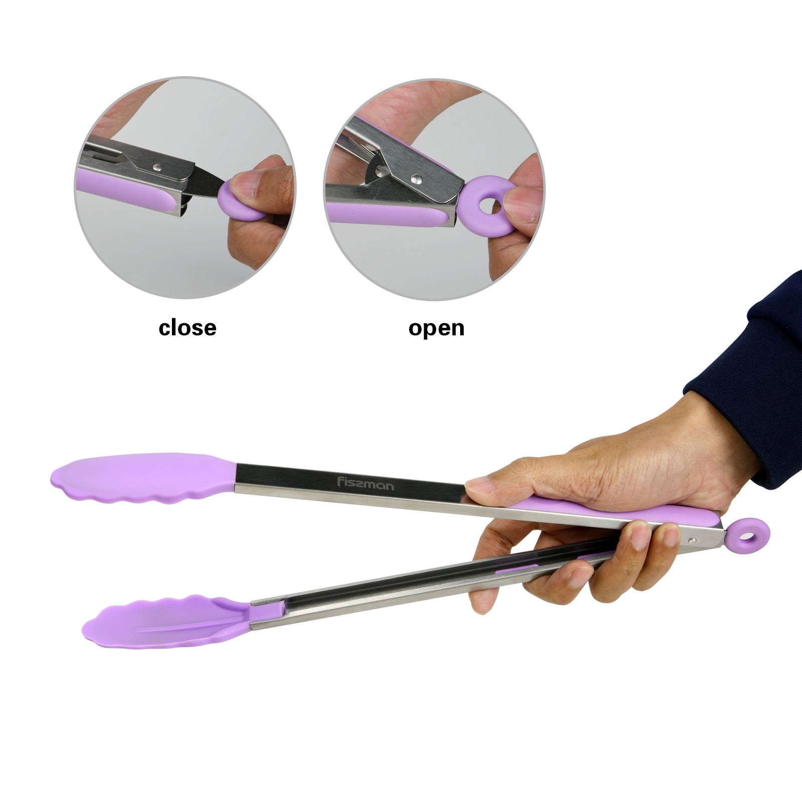 Fissman - Stainless Steel Silicone Cooking Tongs