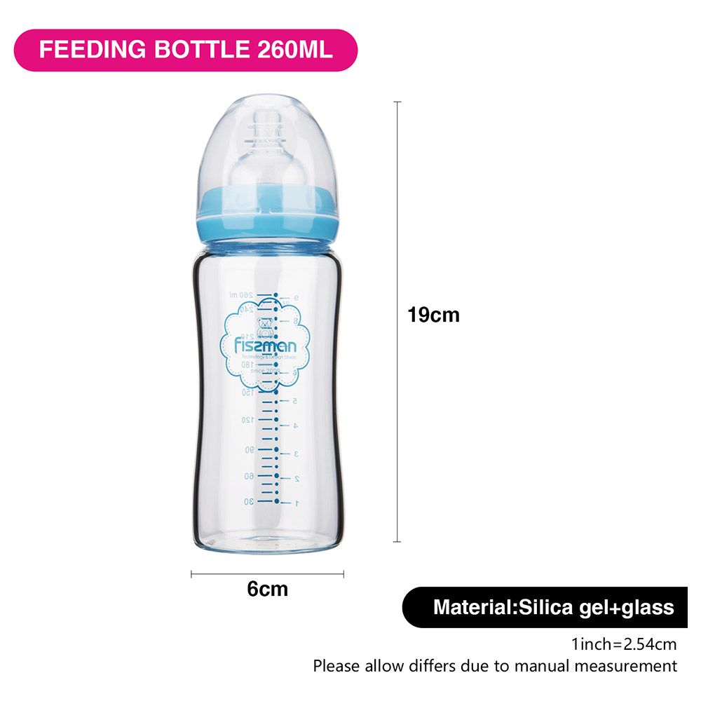 Fissman - Borosilicate Glass Feeding Bottle - 260ml