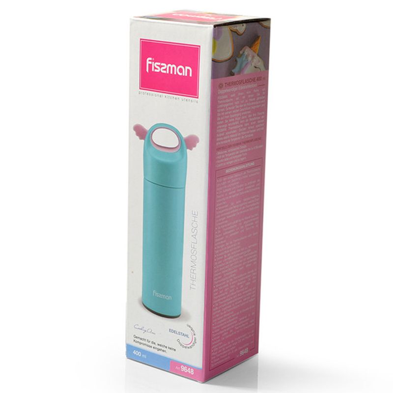 Fissman - Angel Vacuum Flask - 400ml - Light Blue/Pink