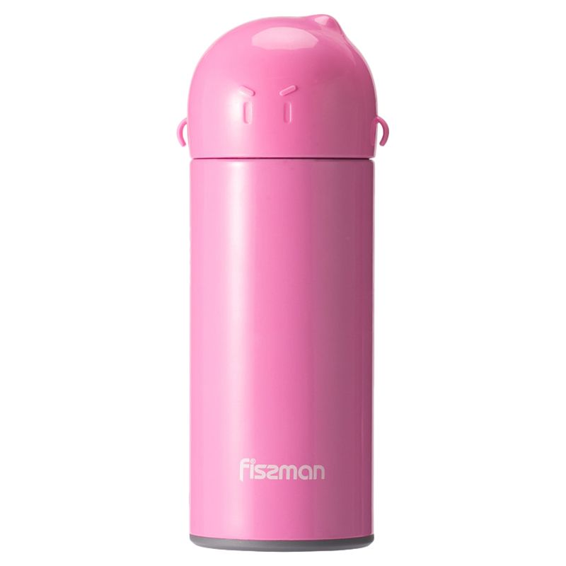 Fissman - Double Wall Vacuum Thermos Bottle - 300ml - Pink/Blue