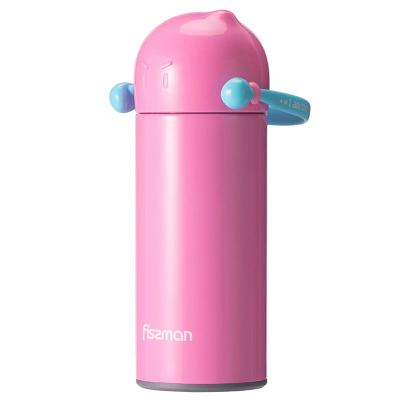 Fissman - Double Wall Vacuum Thermos Bottle - 300ml - Pink/Blue