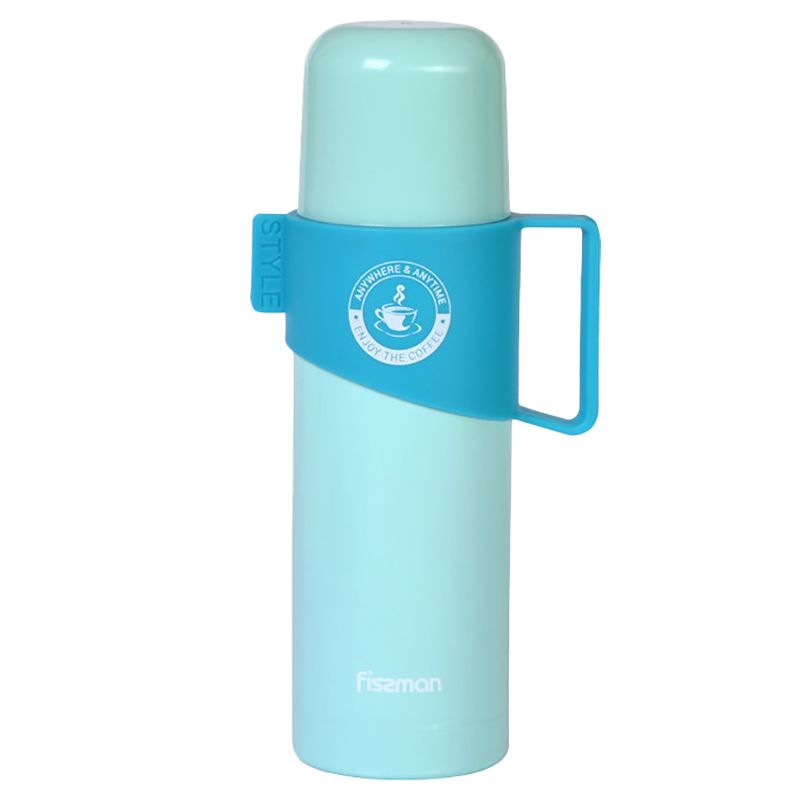 Fissman - Stainless Steel Bottle - 9.5x22x6.5cm - Aquamarine