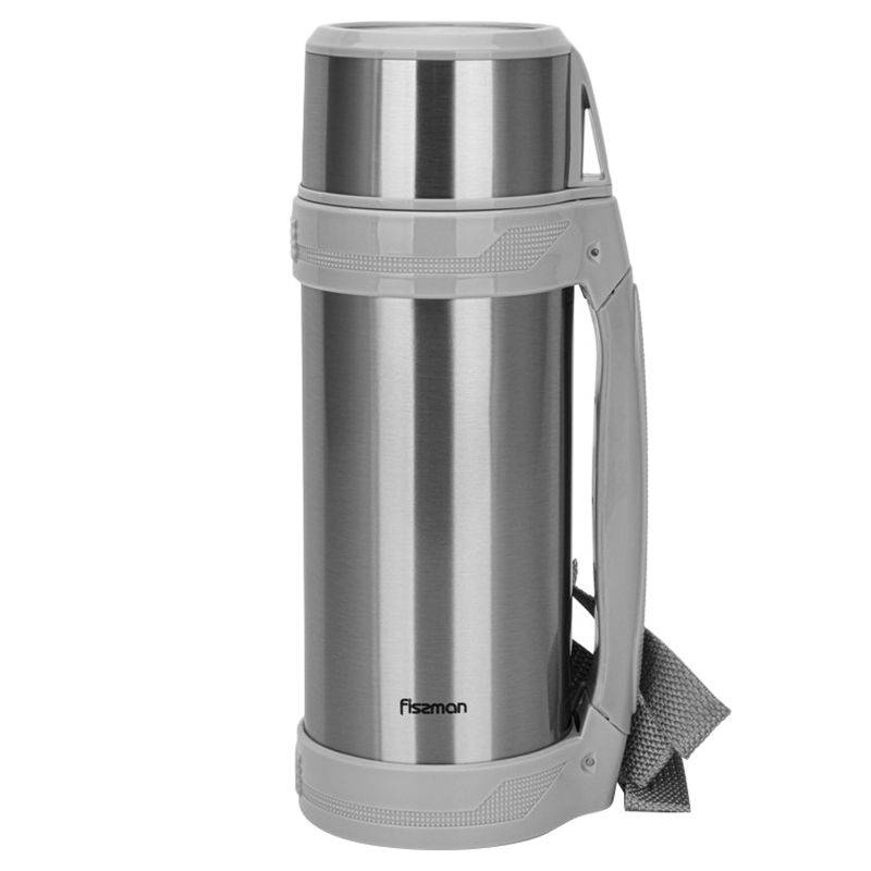 Fissman - Double Wall Vacuum Stainless Steel Bottle - 1500ml - Grey