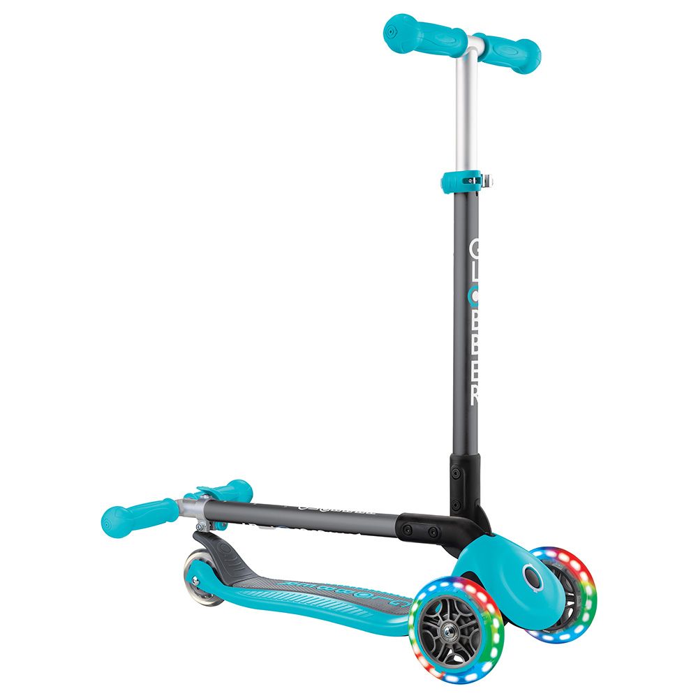 Globber - Primo Foldable Lights Scooter - Teal