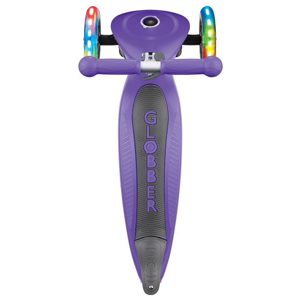 Globber - Junior Foldable Lights Scooter - Violet