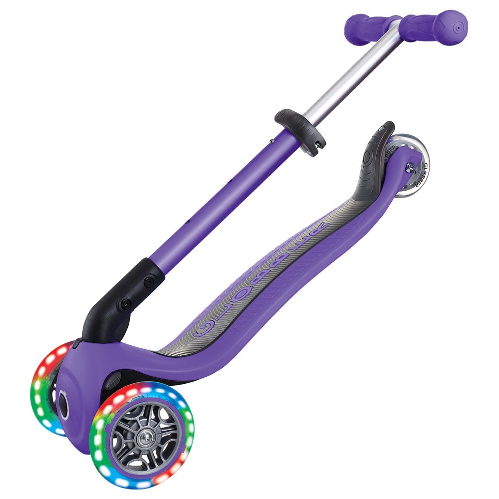 Globber - Junior Foldable Lights Scooter - Violet