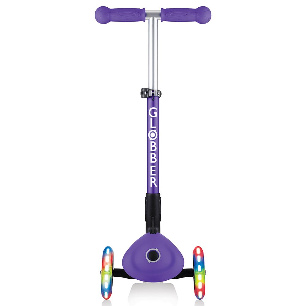 Globber - Junior Foldable Lights Scooter - Violet