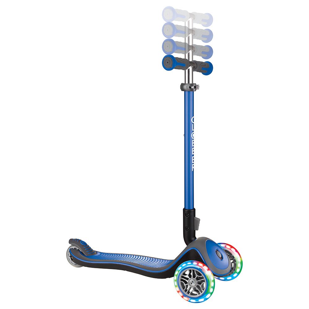 Globber - Elite Deluxe Lights Scooter - Navy Blue