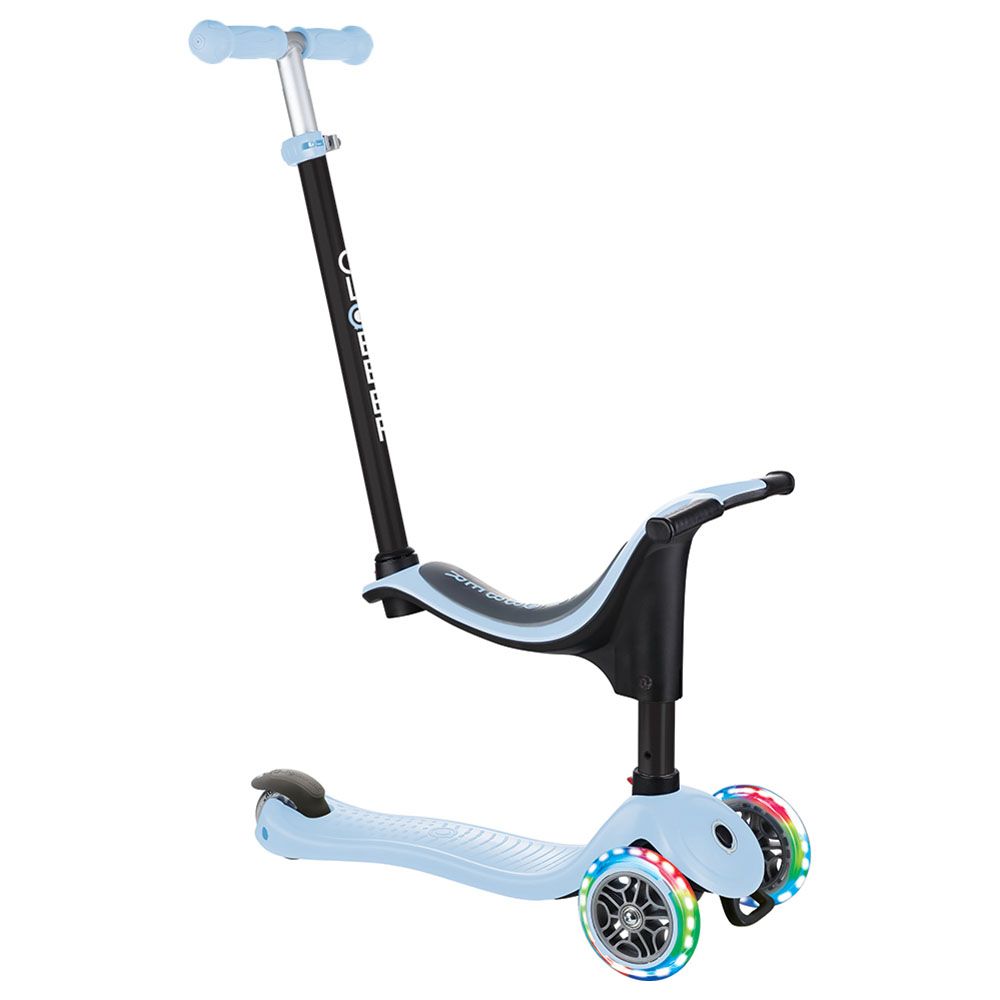 Globber - Go Up Sporty Lights Scooter - Pastel Blue