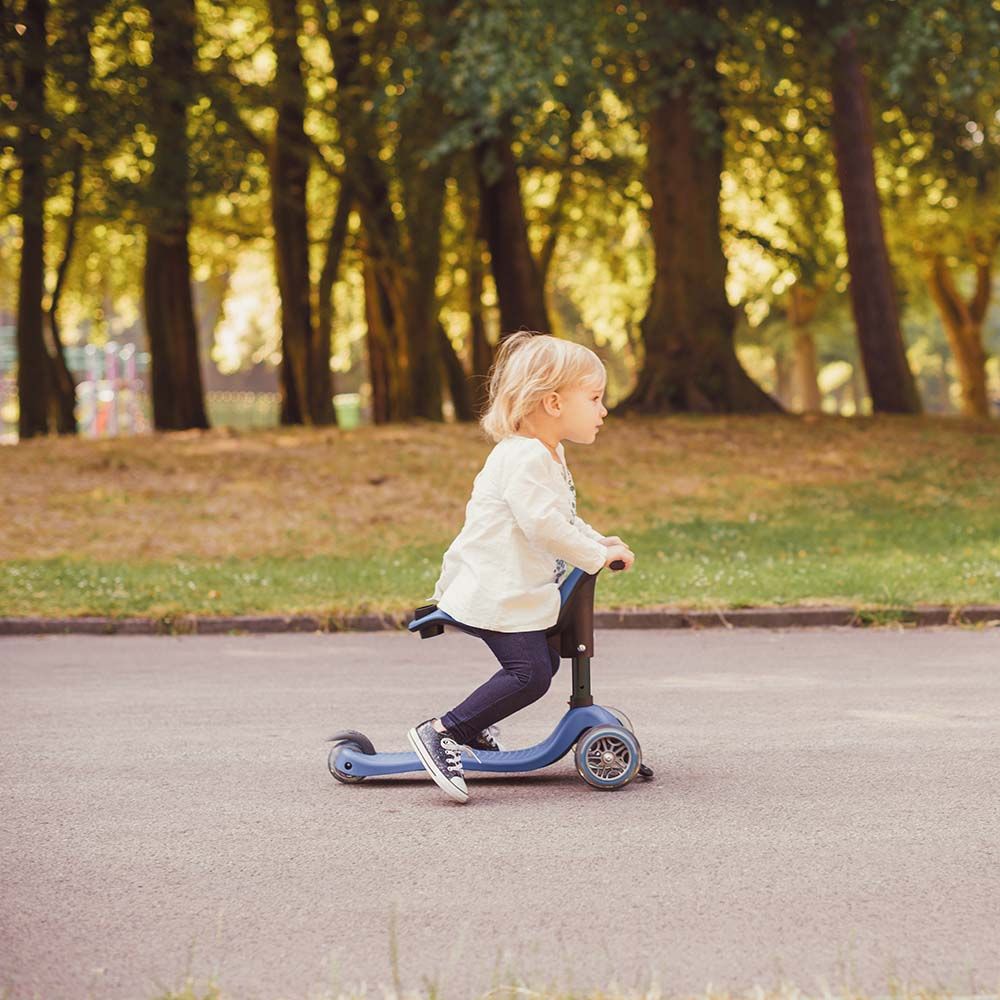 Globber - Go Up Sporty Lights Scooter - Pastel Blue