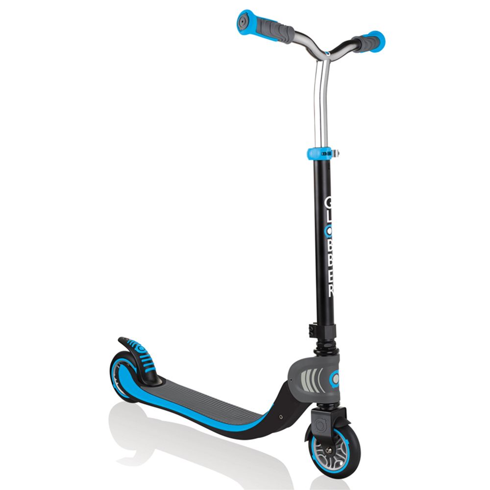 Globber - Flow Foldable Scooter 125 - Black/Sky Blue