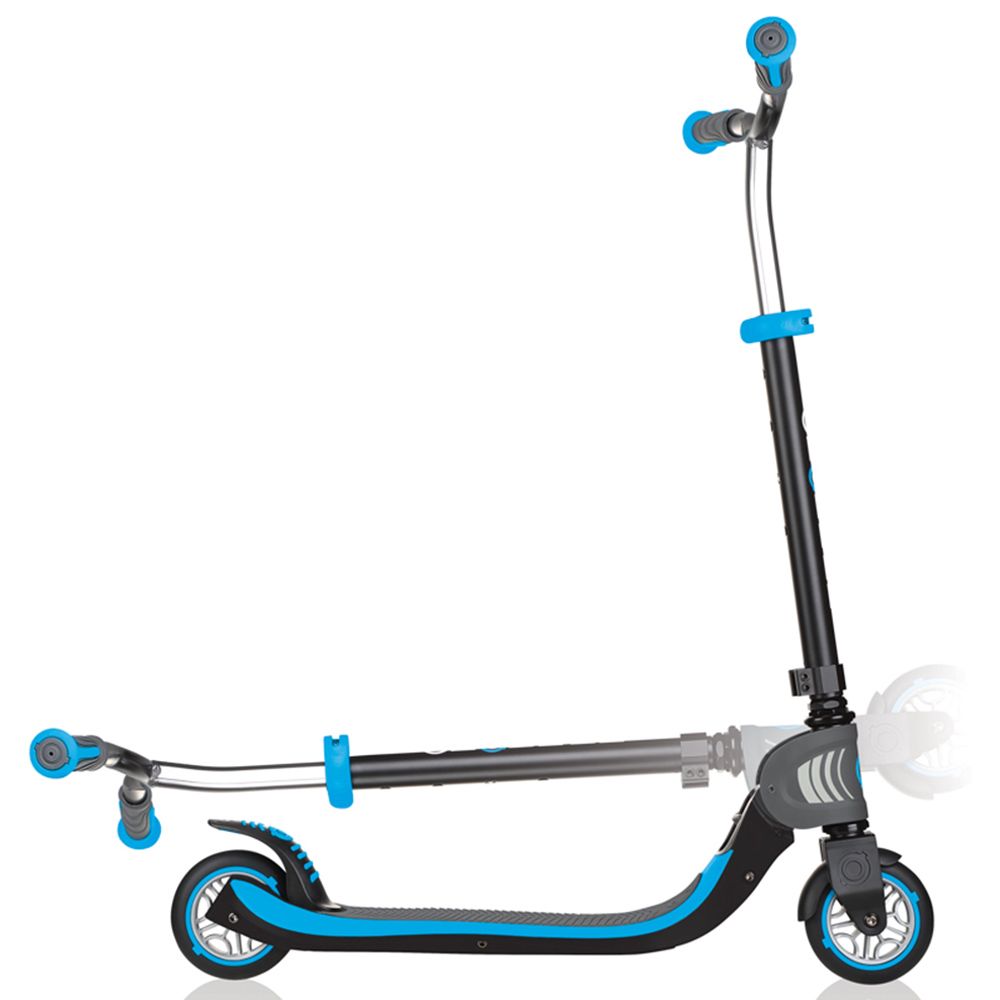 Globber - Flow Foldable Scooter 125 - Black/Sky Blue