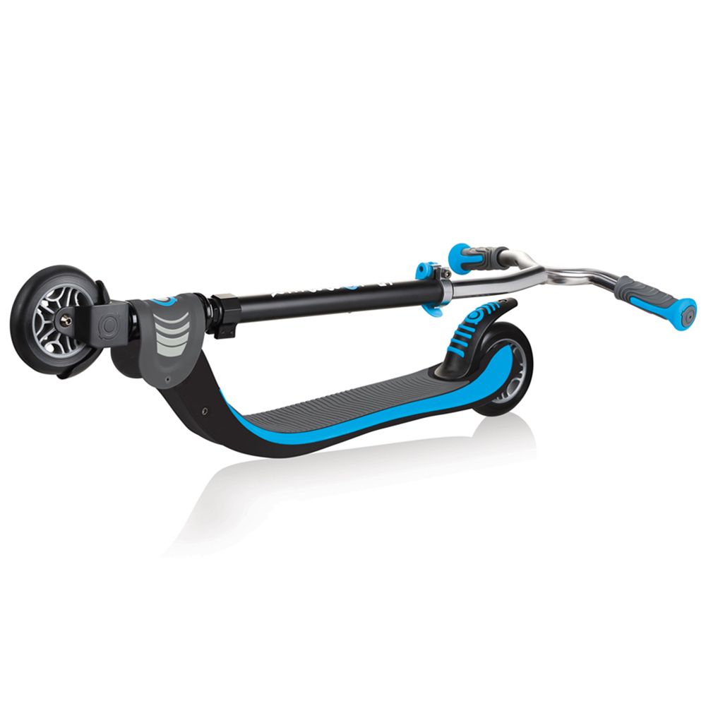 Globber - Flow Foldable Scooter 125 - Black/Sky Blue