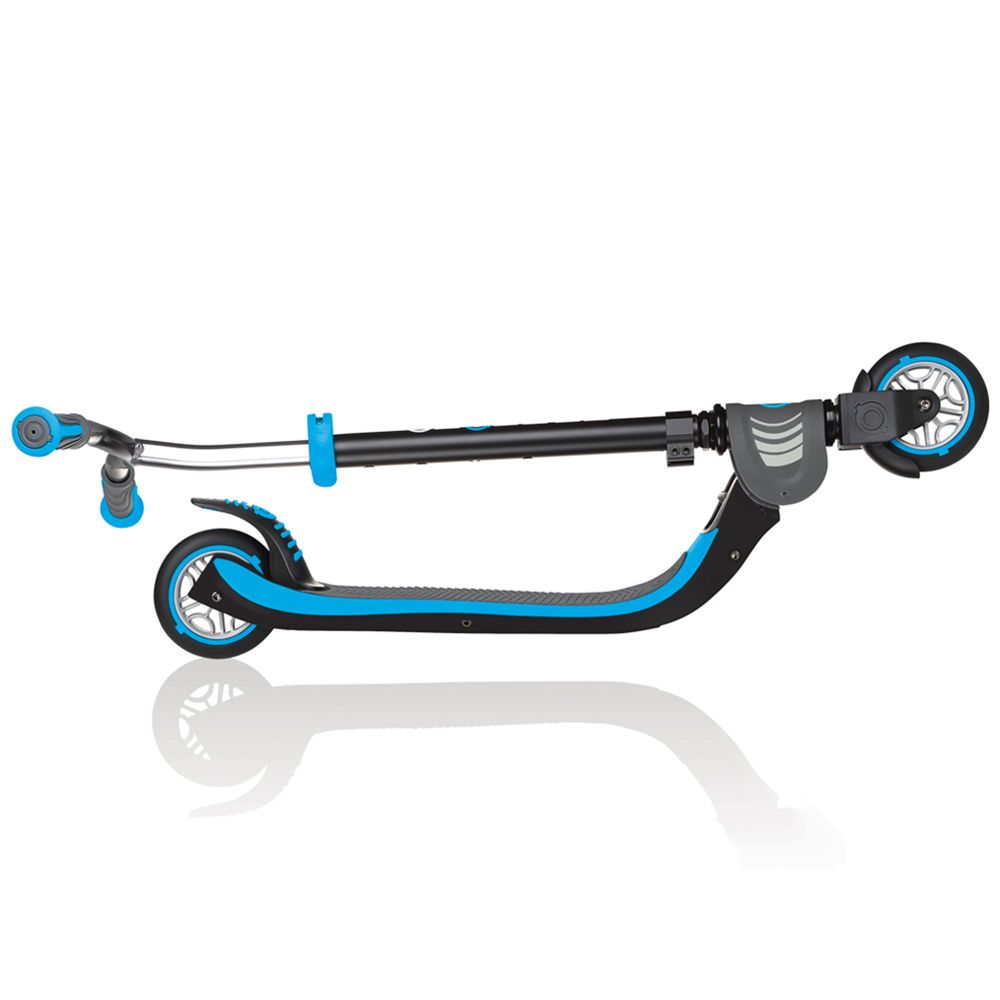 Globber - Flow Foldable Scooter 125 - Black/Sky Blue