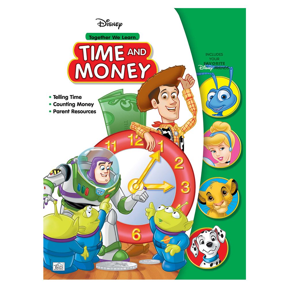 كتاب Disney-Together We Learn Time Money من منشورات فيرست كيد