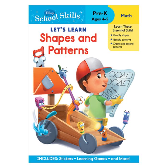 كتاب Disney- lets Learn Shapes Patterns من منشورات فيرست كيد