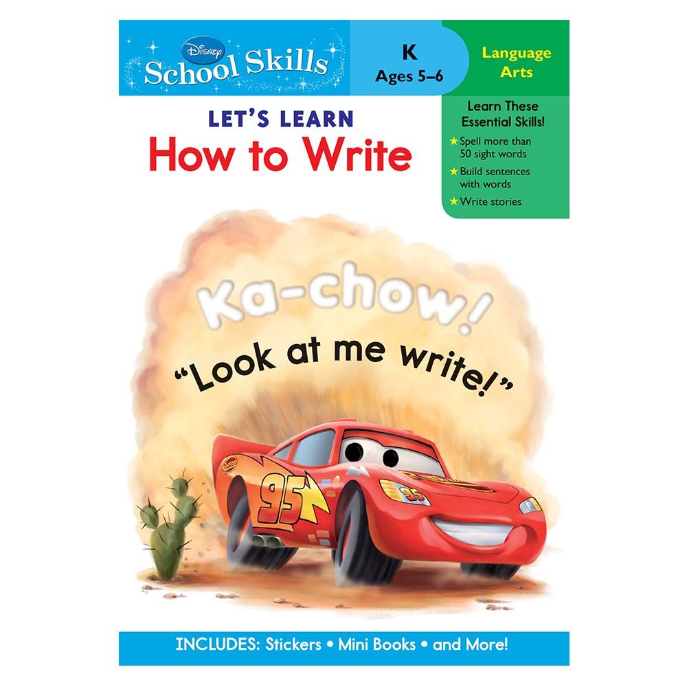 كتاب Disney- lets Learn How To Write No 2 من منشورات فيرست كيد