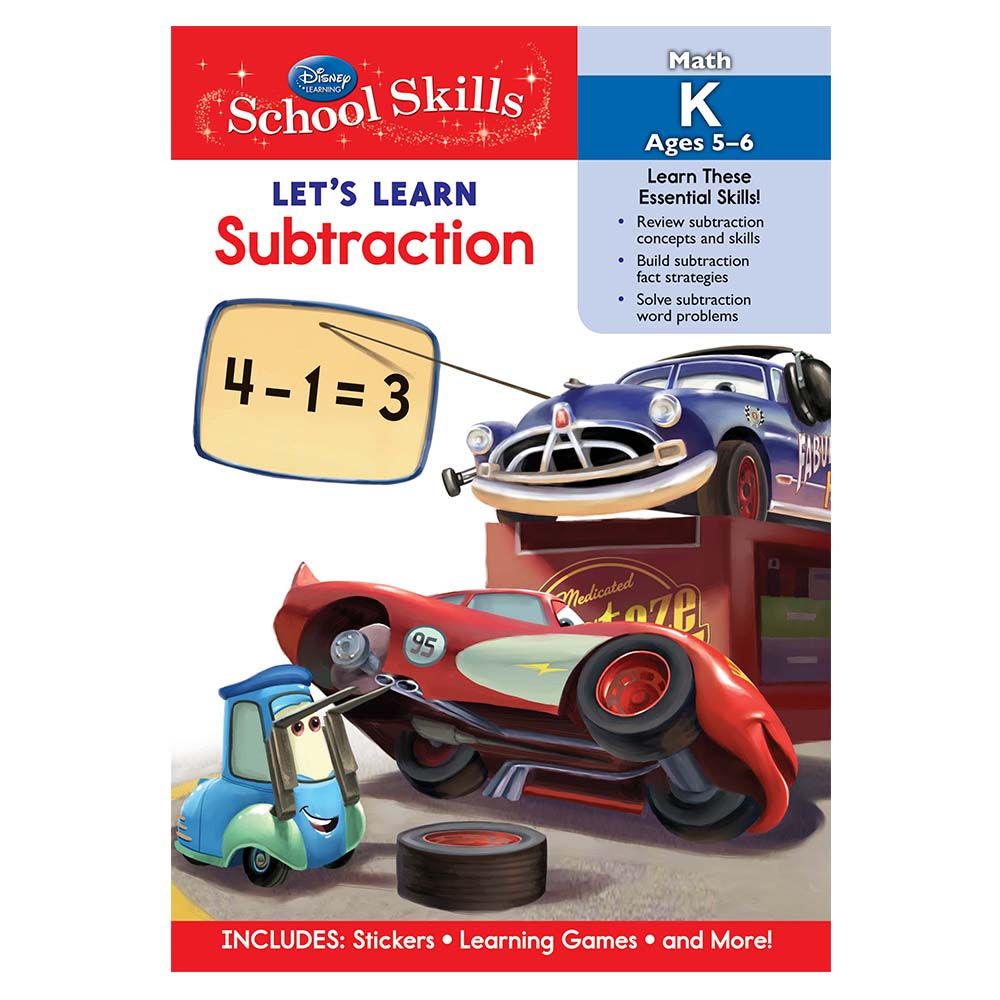 كتابDisney Lets Learn Subtraction No 2 من منشورات فيرست كيد