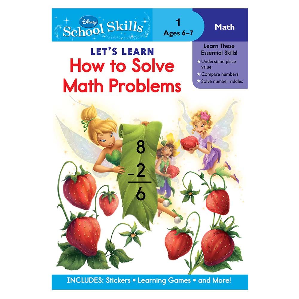 كتاب Disney- lets Learn How To Solve Math Problems No 1 من منشورات فيرست كيد