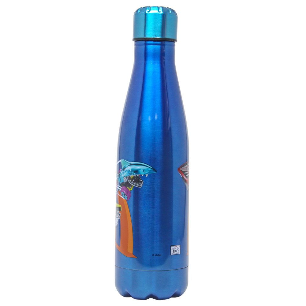 Hot Wheels Stainless Water Bottle 600ml - Blue