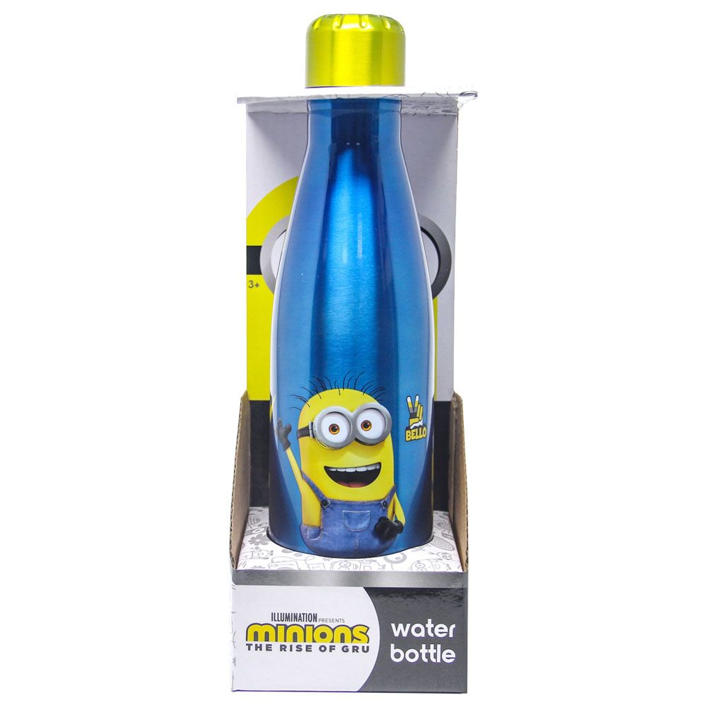 Minion Stainless Water Bottle 600ml - Blue