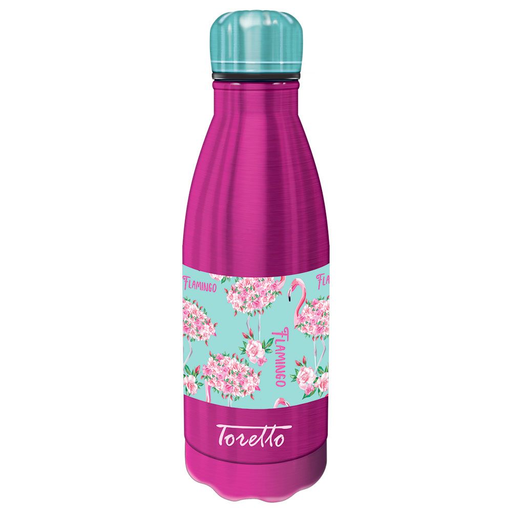 Toretto - Flamingo Stainless Water Bottle 540ml - Pink