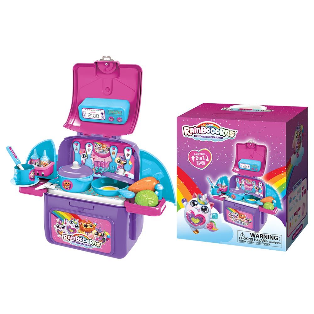 ZURU - Kitchen Backpack Play Set - Rainbocorns