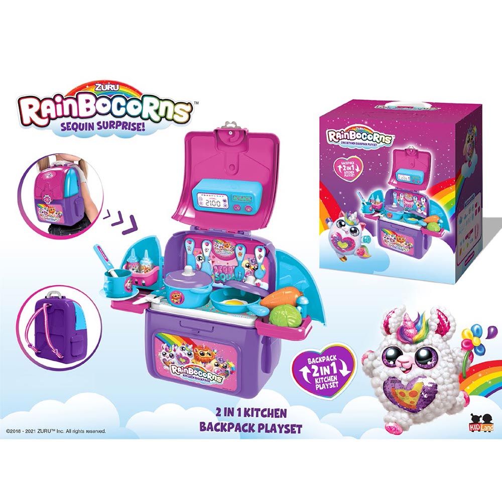 ZURU - Kitchen Backpack Play Set - Rainbocorns