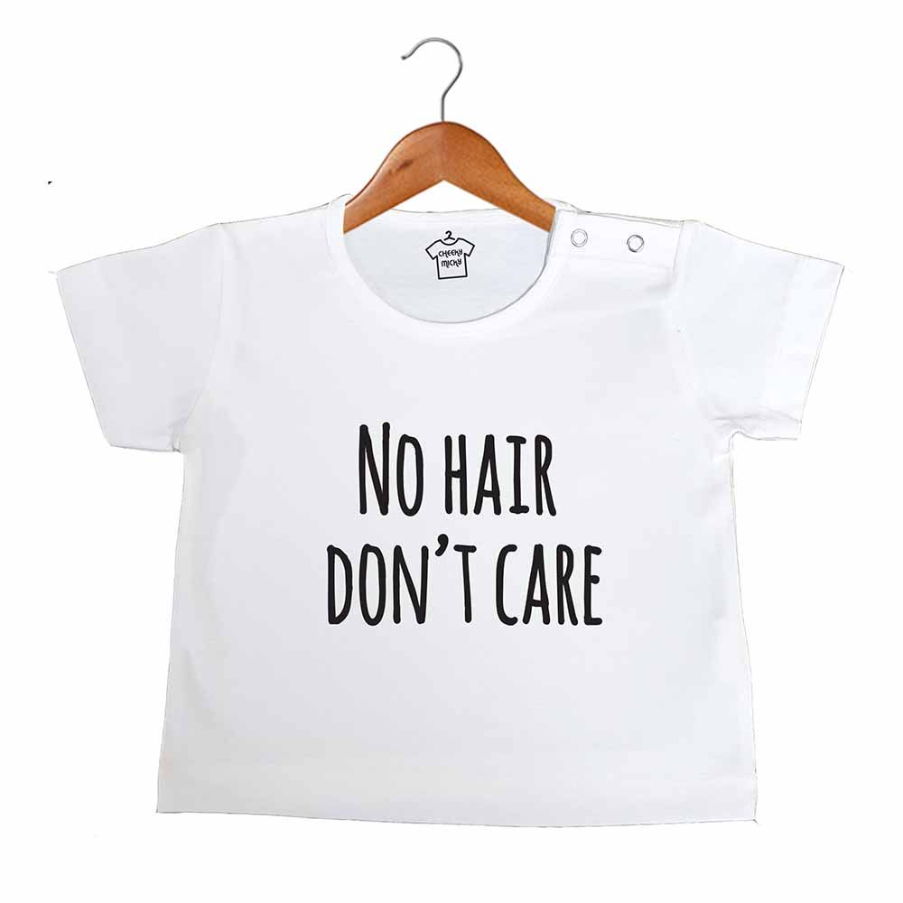 فاي لاوسون- تي شيرت No Hair Don t Care أوف وايت