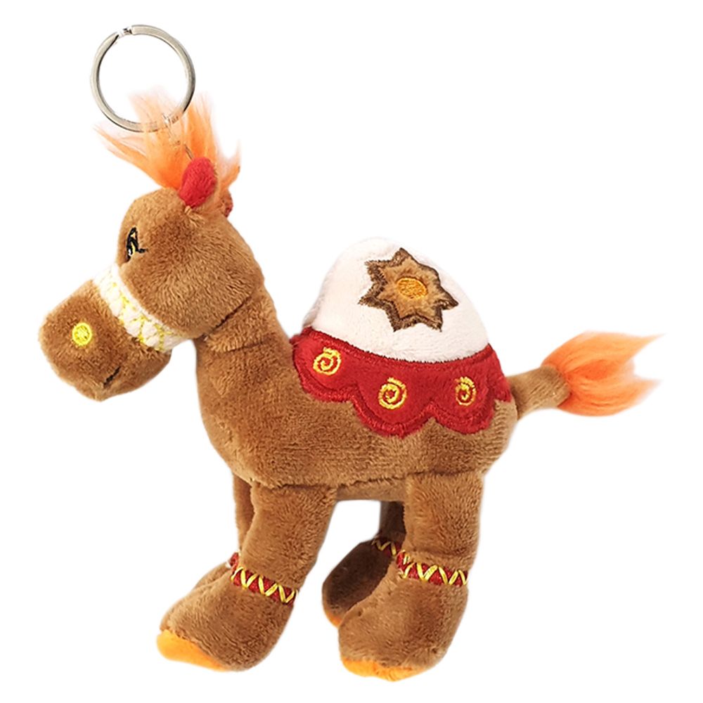 Fay Lawson - Camel Plush Toy With Keychain 12cm - Brown