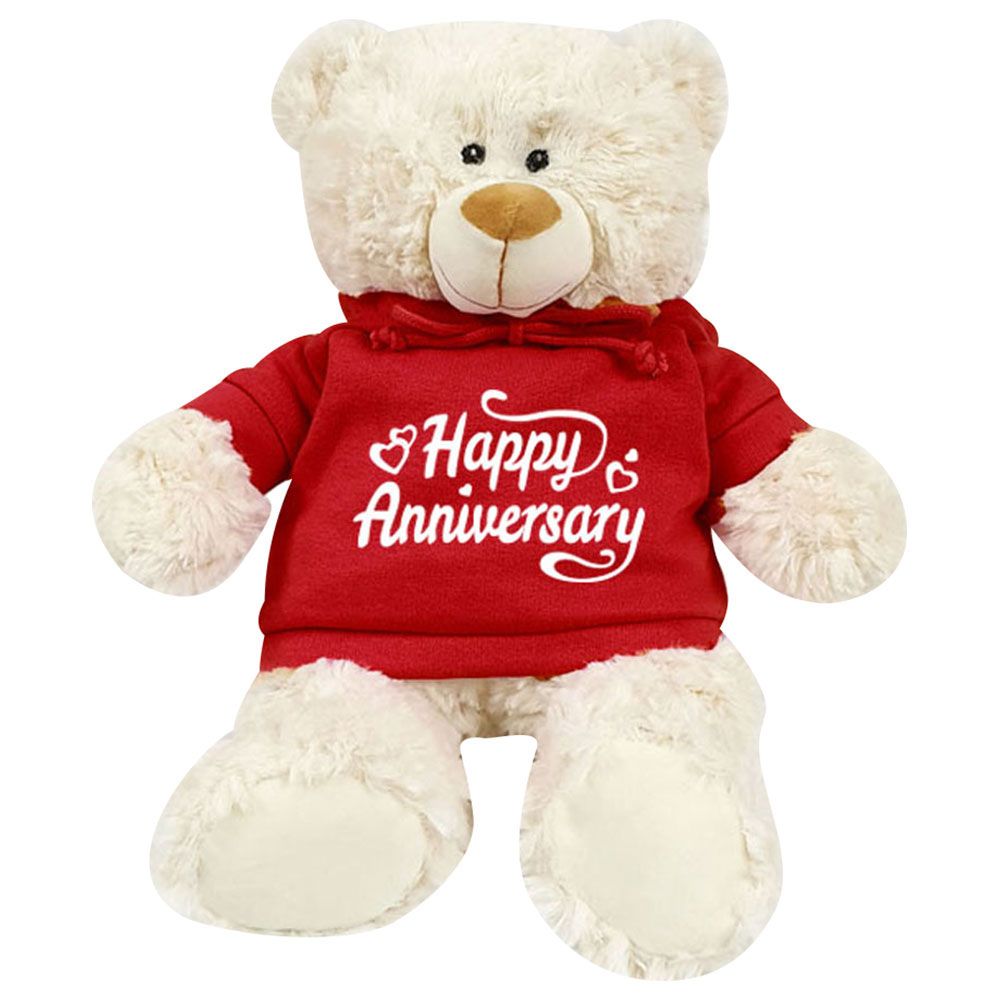 Fay Lawson - Supersoft, Cuddly Teddy Bear W/ Red Hoddie