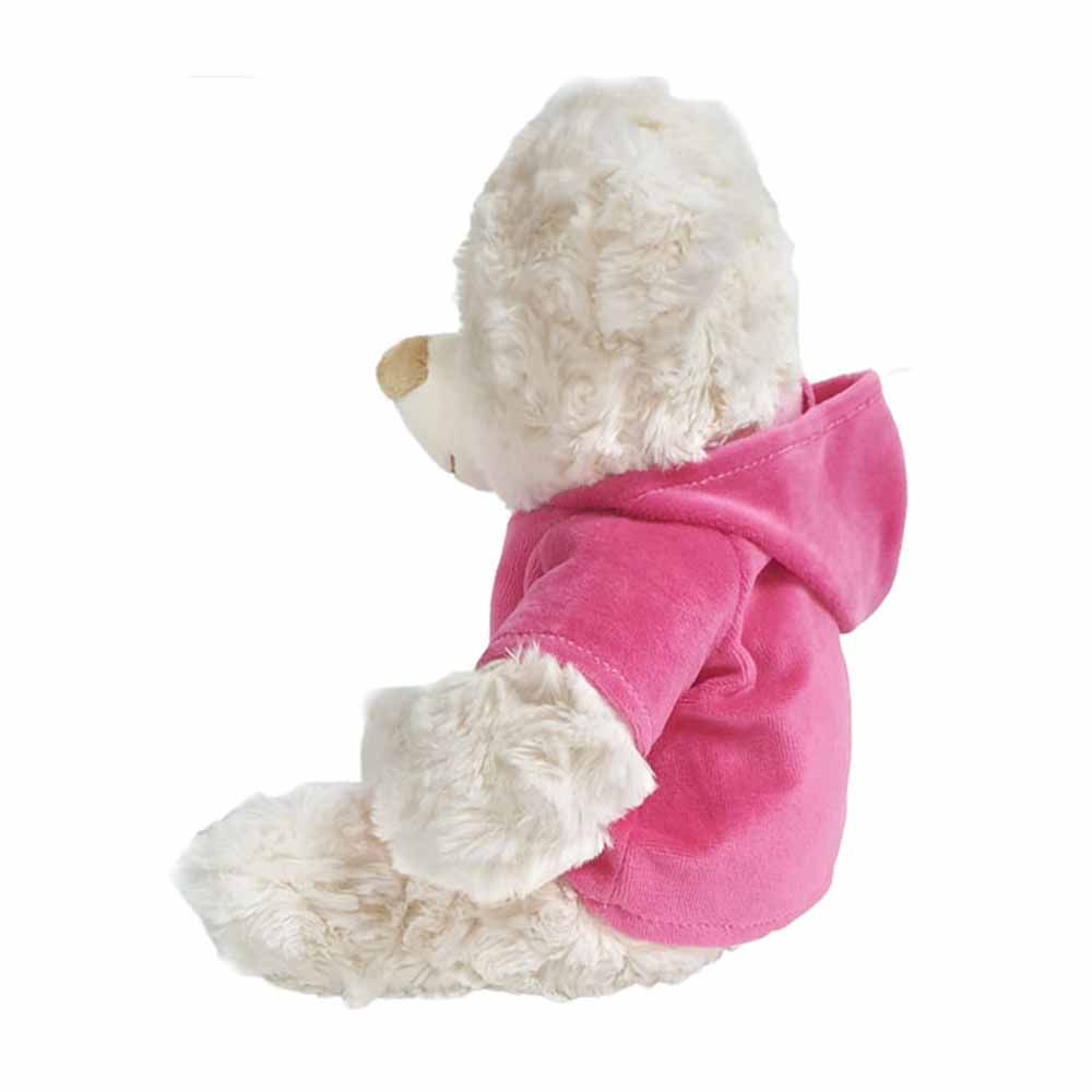 Fay Lawson - Super Soft Fluffy Bear W/ Trendy Pink Velour Hoodie