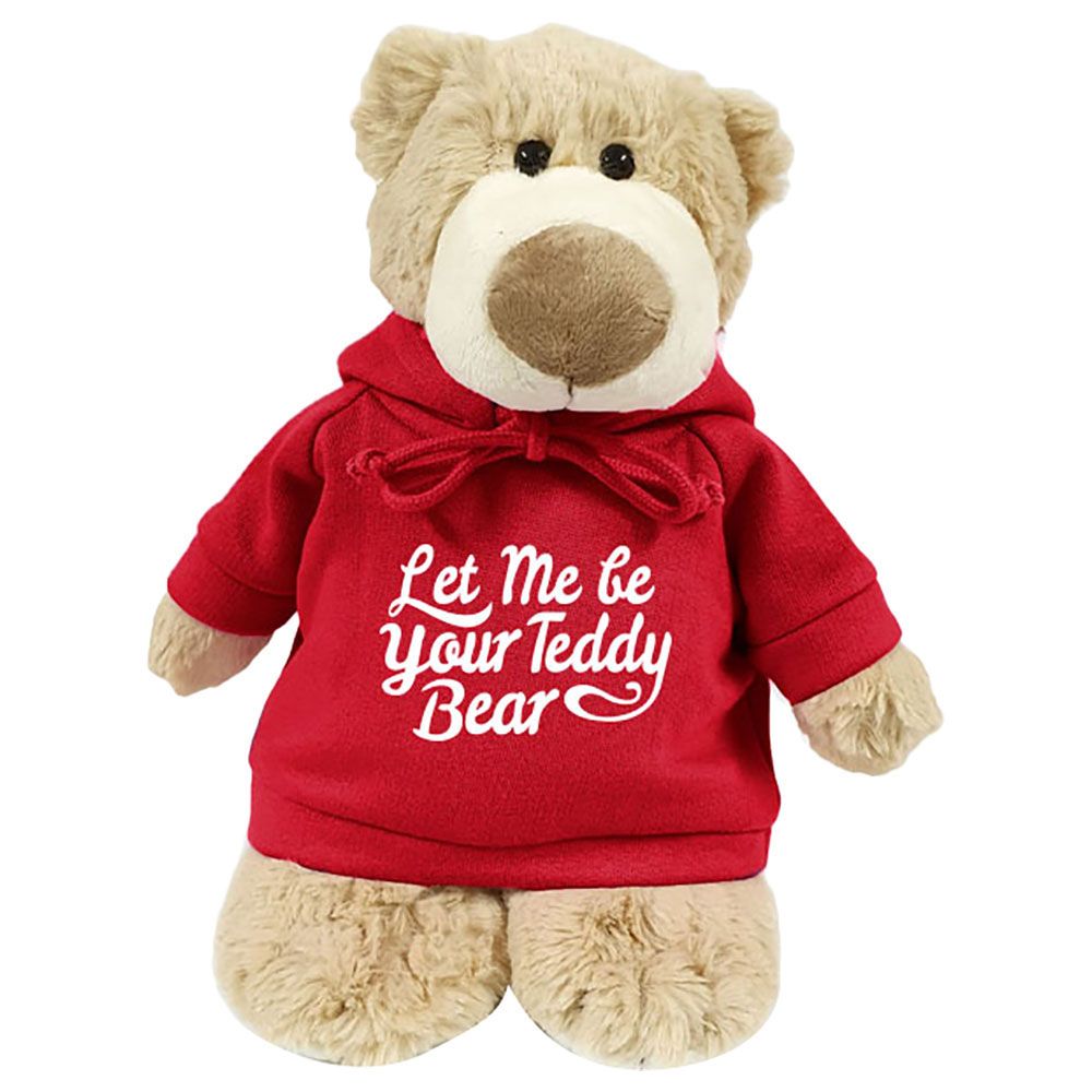 Fay Lawson - Supersoft, Cuddly Mascot Bear W/ Trendy Red Hoodie